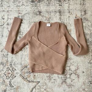 Abercrombie - LuxeLoft Slim Wrap Brown Sweater - Small